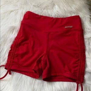 Red Bo+tee slinky shorts